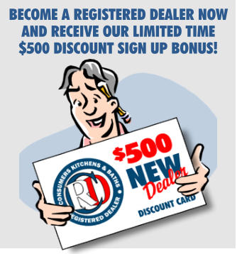 BECOME A REGISTERED DEALER NOW AND RECEIVE OUR LIMITED TIME  $500 DISCOUNT SIGN UP BONUS!